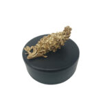 BLOOM ΚΟΥΤΙ ΑΠΟΘΗΚΕΥΣΗΣ 12x12x9cm POLYRESIN ΜΑΥΡΟ ΧΡΥΣΟ 023527 - Image 2