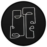 FACE ΔΙΣΚΟΣ ΔΙΑΚΟΣΜΗΣΗΣ 40x40x4cm MDF ΜΑΥΡΟ ΛΕΥΚΟ 024378 - Image 2