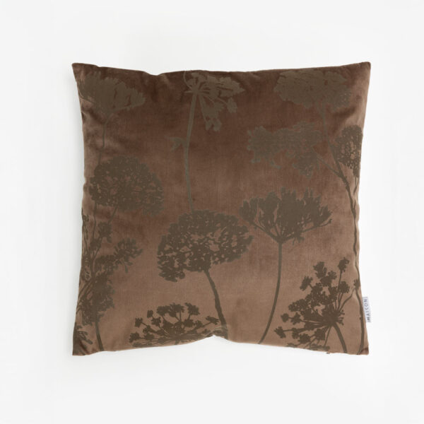 PEONY ΔΙΑΚΟΣΜΗΤΙΚΟ ΜΑΞΙΛΑΡΙ 45x45cm ΒΕΛΟΥΔΟ ΚΑΦΕ 025337 - Image 6