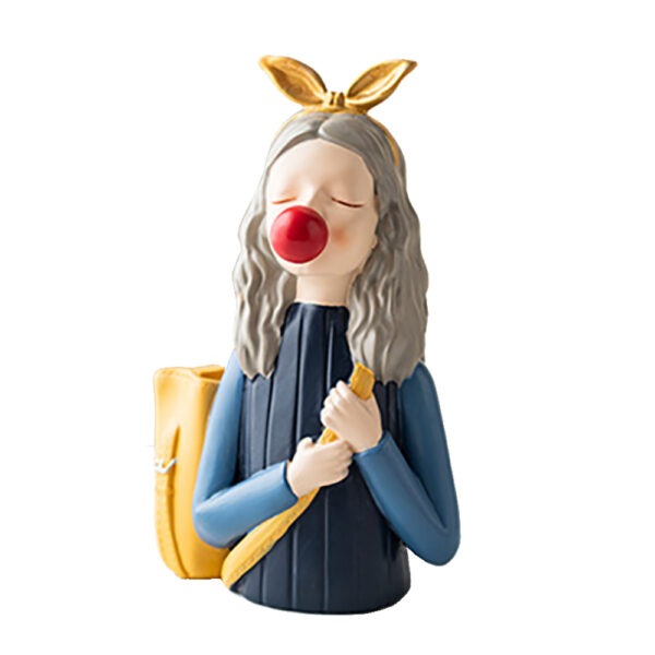 DAYGIRL ΔΙΑΚΟΣΜΗΤΙΚΗ ΦΙΓΟΥΡΑ 12x9x17cm POLYRESIN ΠΟΛΥΧΡΩΜΟ 025450 - Image 2