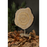 NUBIA ΔΙΑΚΟΣΜΗΤΙΚΟ TOTEM 24x9x32cm POLYRESIN ΜΠΕΖ ΚΑΦΕ 025587 - Image 4