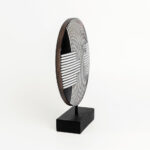 RANDER ΔΙΑΚΟΣΜΗΤΙΚΟ TOTEM 25x7x30cm POLYRESIN ΜΑΥΡΟ ΛΕΥΚΟ 025815 - Image 6