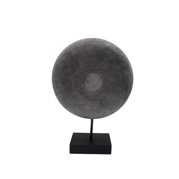 SKIVA ΔΙΑΚΟΣΜΗΤΙΚΟ TOTEM 25x7x36cm POLYRESIN ΑΣΗΜΙ ΑΝΤΙΚΕ 025823 - Image 2