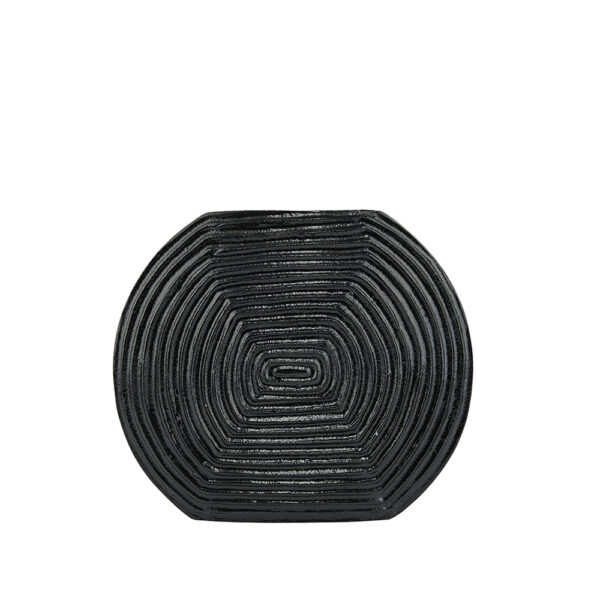 LINEAR ΒΑΖΟ 28x6x24cm ΑΛΟΥΜΙΝΙΟ ΜΑΥΡΟ 025993 - Image 5