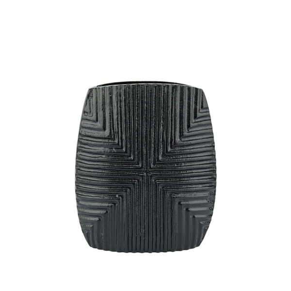 LINEAR ΒΑΖΟ 21x8x24cm ΑΛΟΥΜΙΝΙΟ ΜΑΥΡΟ 025994 - Image 5