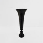 FLORES ΒΑΖΟ 19x19x55cm ΑΛΟΥΜΙΝΙΟ ΜΑΥΡΟ 026006 - Image 4
