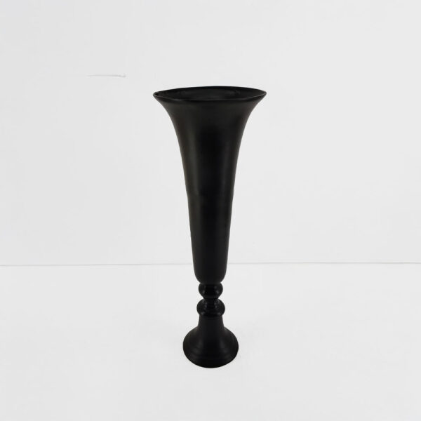 FLORES ΒΑΖΟ 19x19x55cm ΑΛΟΥΜΙΝΙΟ ΜΑΥΡΟ 026006 - Image 4