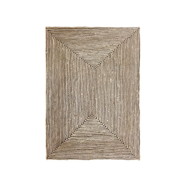 MAMBA ΧΑΛΙ ΣΑΛΟΝΙΟΥ 210x140cm ΓΙΟΥΤΑ ΦΥΣΙΚΟ ΜΑΥΡΟ 026047 - Image 4