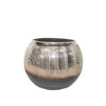 JEG ΒΑΣΗ ΡΕΣΩ 14x14x10cm ΓΥΑΛΙ ΧΡΥΣΟ ΜΠΡΟΝΖΕ ΓΚΡΙ 027024 - Image 2
