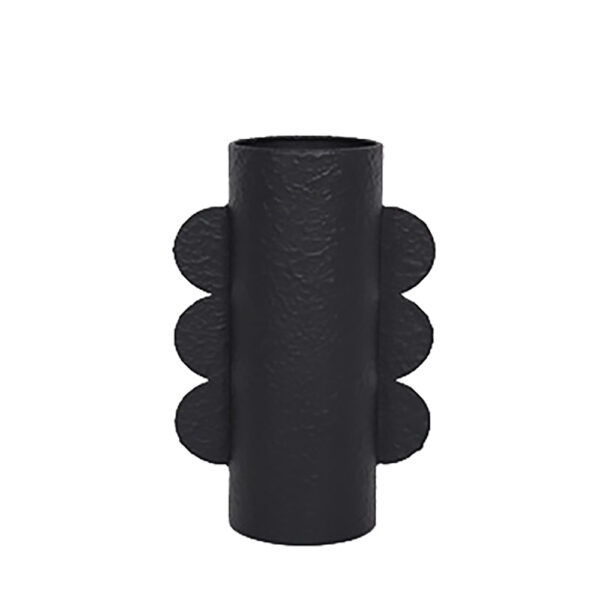 OREJA ΒΑΖΟ 17x10x31cm ΜΕΤΑΛΛΟ ΜΑΥΡΟ 027255 - Image 3