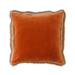LUXURIUS ΔΙΑΚΟΣΜΗΤΙΚΟ ΜΑΞΙΛΑΡΙ 50x50cm ΒΑΜΒΑΚΙ TERRACOTTA ΒΕΛΟΥΔΟ 027875 - Image 2