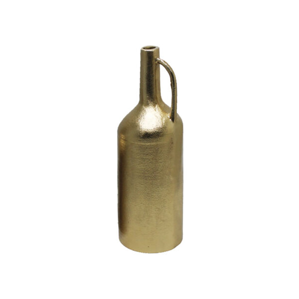 BOTTLE 30,5 ΒΑΖΟ 10x10x31cm ΑΛΟΥΜΙΝΙΟ ΧΡΥΣΟ ANTIQUE 027941 - Image 2