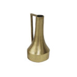 BOTTIGLIA 32 ΒΑΖΟ 17x15x32cm ΑΛΟΥΜΙΝΙΟ ΧΡΥΣΟ ANTIQUE 027943 - Image 2