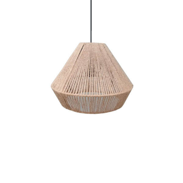 ROPE C ΦΩΤΙΣΤΙΚΟ ΟΡΟΦΗΣ 35x35x26cm ΓΙΟΥΤΑ ΦΥΣΙΚΟ ΜΕΤΑΛΛΟ 028224 - Image 2
