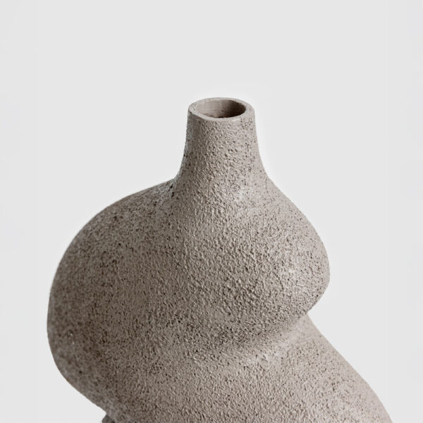 LUBANG ΒΑΖΟ 13x13x30cm POLYRESIN ΓΚΡΙ 028392 - Image 8
