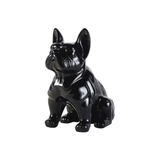 BULLDOG ΔΙΑΚΟΣΜΗΤΙΚΟ ΣΚΥΛΟΣ 19.5x14.5x23cm POLYRESIN ΜΑΥΡΟ GLOSSY 028407 - Image 2