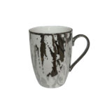 CHIC ΚΟΥΠΑ 8x8x11cm NEW BONE CHINA ΛΕΥΚΟ SILVER 028833 - Image 3