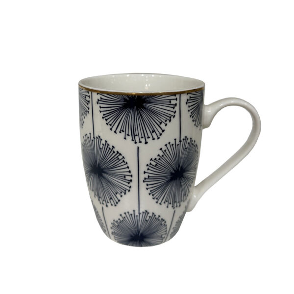FLEUR ΚΟΥΠΑ 8x8x11cm NEW BONE CHINA ΛΕΥΚΟ ΜΠΛΕ ΧΡΥΣΟ 028879 - Image 3