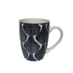 FLEUR ΚΟΥΠΑ 8x8x11cm NEW BONE CHINA ΛΕΥΚΟ ΜΠΛΕ ΧΡΥΣΟ 028881 - Image 3