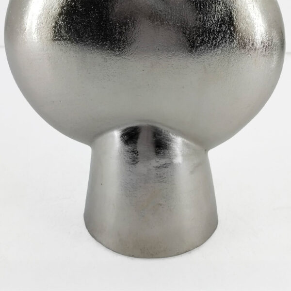 DOTO ΒΑΖΟ 21x12x26cm ΑΛΟΥΜΙΝΙΟ SILVER NICKEL 029024 - Image 3