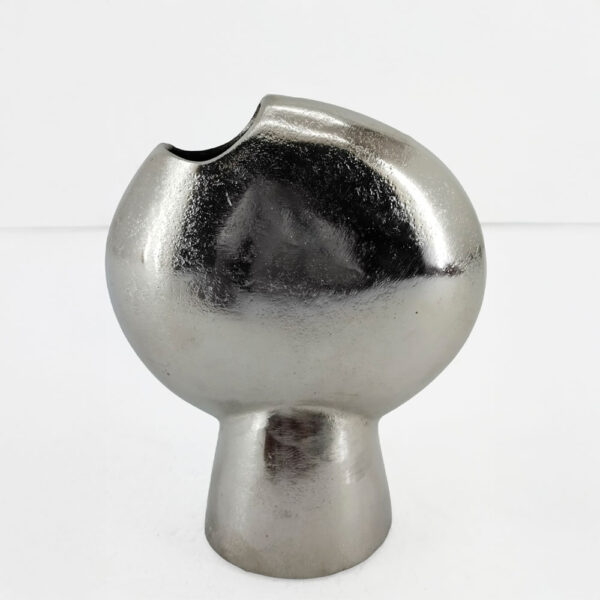 DOTO ΒΑΖΟ 16x8x18cm ΑΛΟΥΜΙΝΙΟ SILVER NICKEL 029025 - Image 4