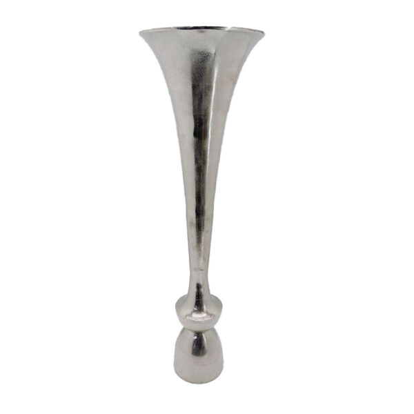 LUXOR ΒΑΖΟ 30x30x99cm ΑΛΟΥΜΙΝΙΟ SILVER NICKEL 029026 - Image 2