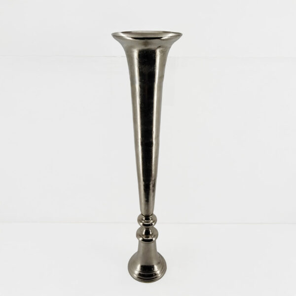 FLORES ΒΑΖΟ 26x26x115cm ΑΛΟΥΜΙΝΙΟ SILVER NICKEL 029030 - Image 4