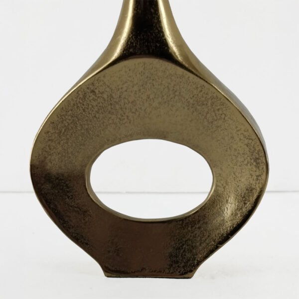 ADEL OVAL ΒΑΖΟ 22x5x28cm ΑΛΟΥΜΙΝΙΟ ΧΡΥΣΟ 029054 - Image 6