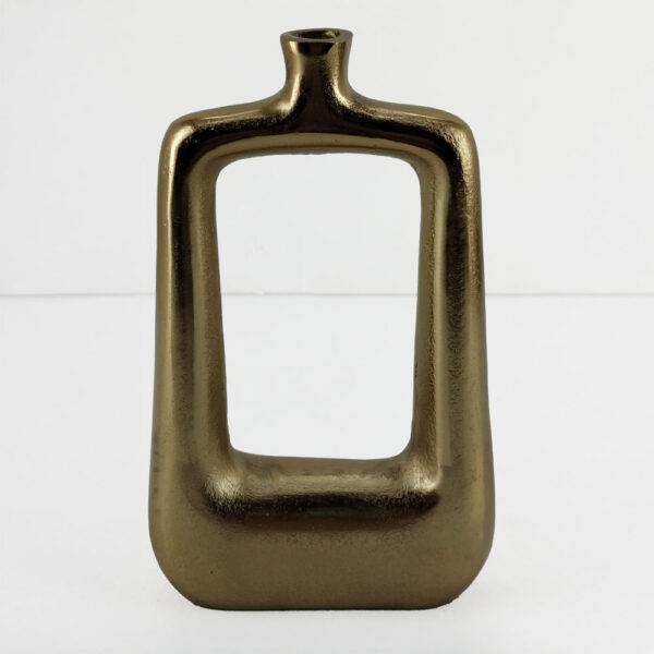 NAZAR ΒΑΖΟ 26x8x42cm ΑΛΟΥΜΙΝΙΟ ΧΡΥΣΟ 029055 - Image 4