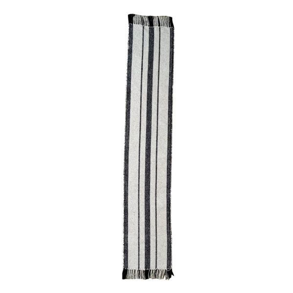 ZOYA B ΤΡΑΠΕΖΟΜΑΝΤΗΛΟ/RUNNER 180x35cm ΒΑΜΒΑΚΙ ΛΕΥΚΟ ΜΑΥΡΟ POLYESTER 029126 - Image 2