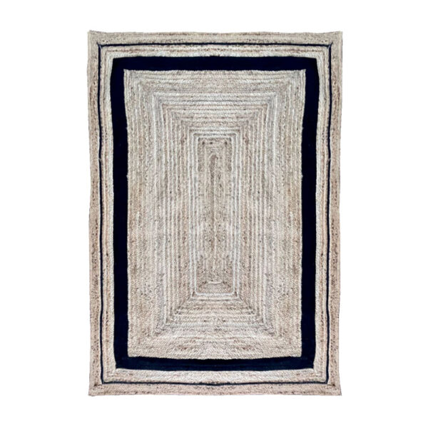 REVA ΧΑΛΙ ΣΑΛΟΝΙΟΥ 200x300cm ΓΙΟΥΤΑ ΦΥΣΙΚΟ ΜΑΥΡΟ ΒΑΜΒΑΚΙ 029136 - Image 2