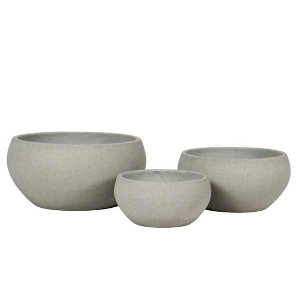 SILENE ΚΑΣΠΩ SET 3ΤΜΧ 50x50x25cm ΤΣΙΜΕΝΤΟ ΓΚΡΙ 029291 - Image 2