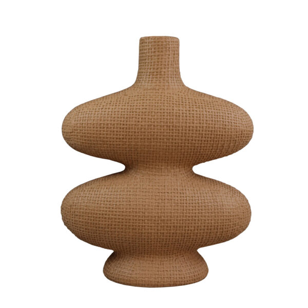 RANDI ΒΑΖΟ 32x15x39cm POLYRESIN TERRACOTTA 029652 - Image 4