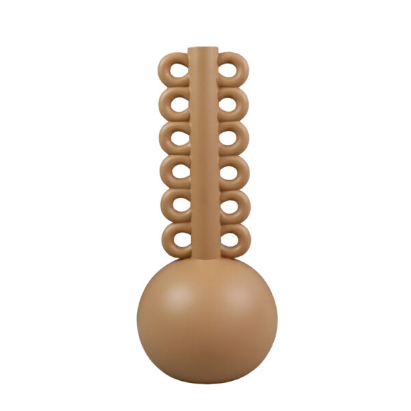 THYRA ΒΑΖΟ 15x15x34cm POLYRESIN TERRACOTTA 029659 - Image 2