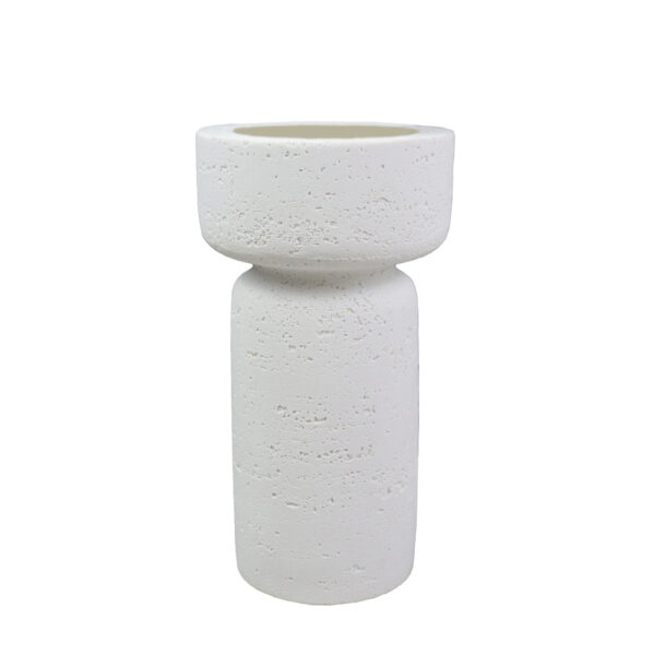 INGER ΚΗΡΟΠΗΓΙΟ 11x11x21cm POLYRESIN ΛΕΥΚΟ 029666 - Image 3
