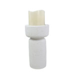 INGER ΚΗΡΟΠΗΓΙΟ 11x11x21cm POLYRESIN ΛΕΥΚΟ 029666 - Image 4