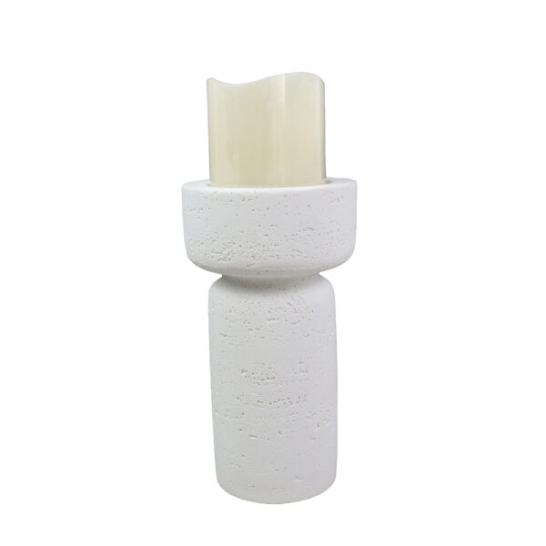 INGER ΚΗΡΟΠΗΓΙΟ 11x11x21cm POLYRESIN ΛΕΥΚΟ 029666 - Image 4