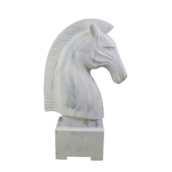 NAPOLEON ΔΙΑΚΟΣΜΗΤΙΚΟ ΑΛΟΓΟ 29x16x45cm POLYRESIN ΛΕΥΚΟ 029690 - Image 3