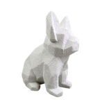 MONTY B ΔΙΑΚΟΣΜΗΤΙΚΟ ΣΚΥΛΟΣ 18x12x22cm POLYRESIN ΛΕΥΚΟ 029692 - Image 3