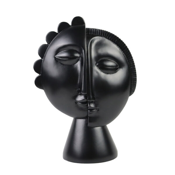 LOKI ΔΙΑΚΟΣΜΗΤΙΚΟ ΠΡΟΣΩΠΟ 18x9x25cm POLYRESIN ΜΑΥΡΟ 029693 - Image 2