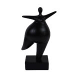 KELDA ΔΙΑΚΟΣΜΗΤΙΚΗ ΦΙΓΟΥΡΑ 16x10x27cm POLYRESIN ΜΑΥΡΟ 029694 - Image 2