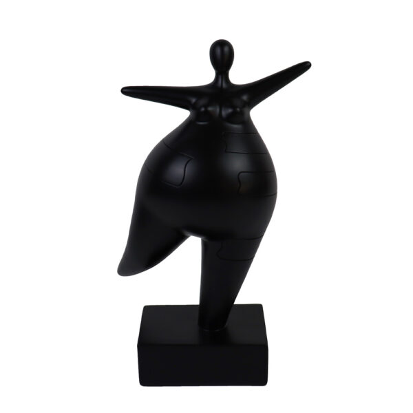 KELDA ΔΙΑΚΟΣΜΗΤΙΚΗ ΦΙΓΟΥΡΑ 16x10x27cm POLYRESIN ΜΑΥΡΟ 029694 - Image 2