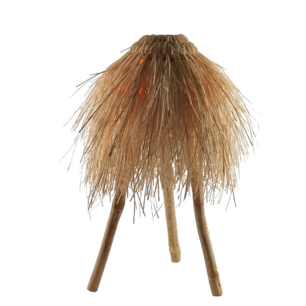 MANILA ΦΩΤΙΣΤΙΚΟ ΕΠΙΤΡΑΠΕΖΙΟ 45x45x54cm RATTAN ΦΥΣΙΚΟ ΞΥΛΟ 029707 - Image 2