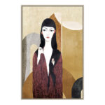 JAPANESE BEAUTY ΠΙΝΑΚΑΣ ΔΙΑΚΟΣΜΗΣΗΣ 83x123x4cm ΚΑΜΒΑΣ ΠΟΛΥΧΡΩΜΟ ΞΥΛΟ ΦΥΣΙΚΟ 029731 - Image 3