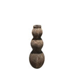 FOLEGANDROS ΓΛΑΣΤΡΑ 32x32x93cm FIBER GLASS ΜΠΕΖ ΚΑΦΕ 029770 - Image 3