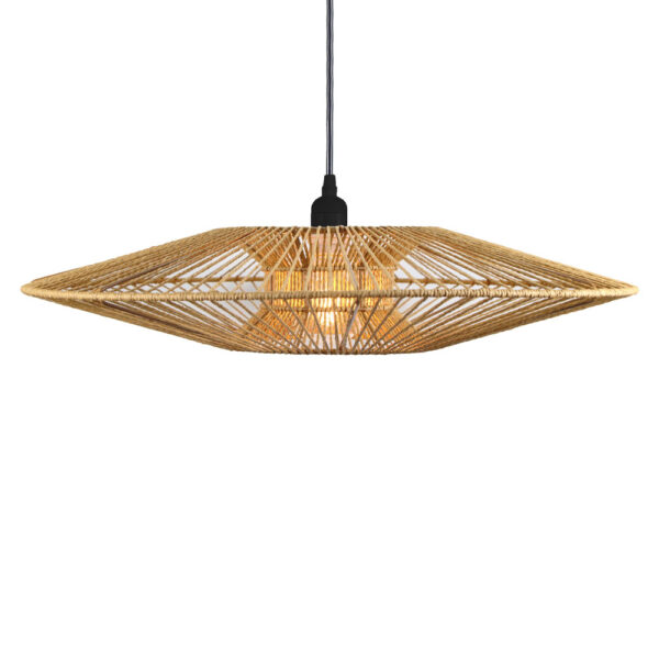BALI ΦΩΤΙΣΤΙΚΟ ΟΡΟΦΗΣ 60x60x12cm ΜΕΤΑΛΛΟ ΦΥΣΙΚΟ ΣΧΟΙΝΙ 029799 - Image 2