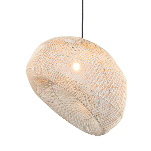 ANKUR ΦΩΤΙΣΤΙΚΟ ΟΡΟΦΗΣ 57x48x32cm ΜΕΤΑΛΛΟ ΦΥΣΙΚΟ RATTAN 029802 - Image 2