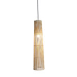 SIKKIM ΦΩΤΙΣΤΙΚΟ ΟΡΟΦΗΣ 19x19x83cm ΜΕΤΑΛΛΟ ΦΥΣΙΚΟ BAMBOO 029804 - Image 2