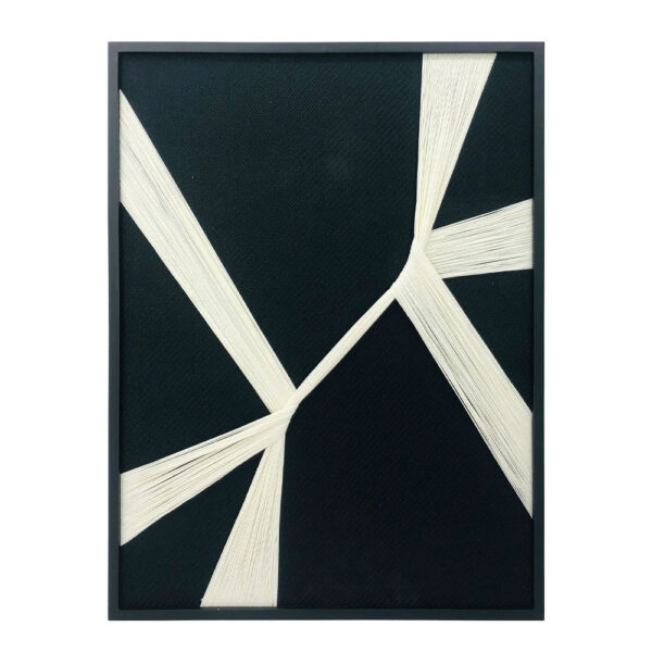 GENTLE WHISPERS ΠΙΝΑΚΑΣ ΔΙΑΚΟΣΜΗΣΗΣ 60x80x3cm ΞΥΛΟ ΜΑΥΡΟ ΛΕΥΚΟ ΝΗΜΑ ΜΑΥΡΟ 029807 - Image 2