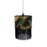 TROPICAL BIRDS A ΦΩΤΙΣΤΙΚΟ ΟΡΟΦΗΣ 30x30x20cm BAMBOO ΠΟΛΥΧΡΩΜΟ ΜΑΥΡΟ 029837 - Image 2